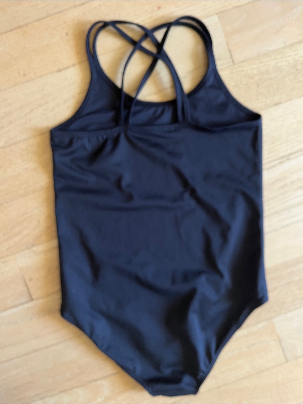 Joe Fresh Black Strappy One-Piece leotard